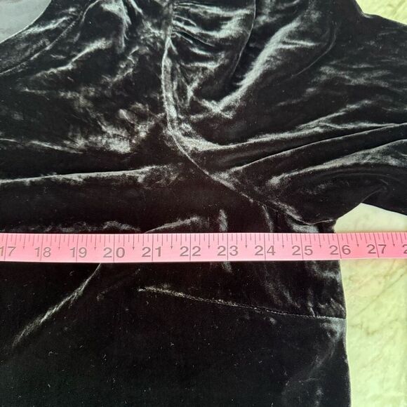 Talbots EFFORTLESS black VELVET TOP blouse size 2X NWT - Picture 10 of 12